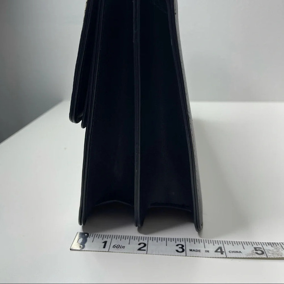 🛍️ 3/$40 Topshop Snakeskin Clutch  Purse Black Grey - Picture 11 of 11